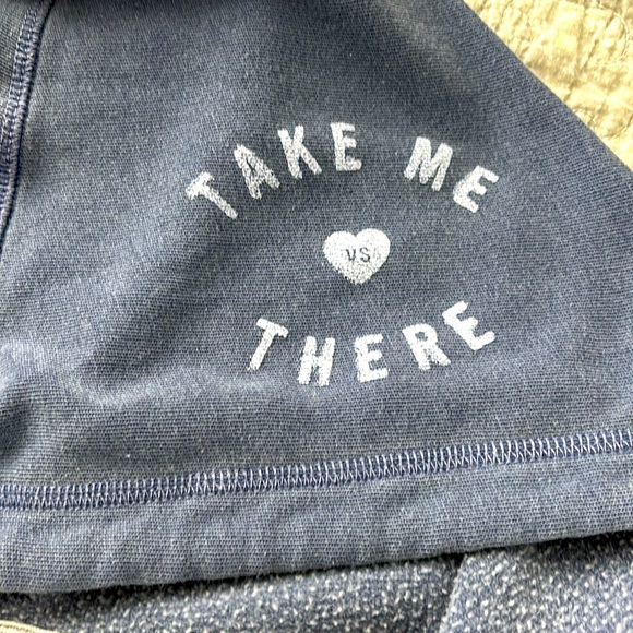 💙VICTORIA’S SECRET HOODED PULLOVER SWEATSHIRT-Size Medium in Blue - Picture 4 of 9